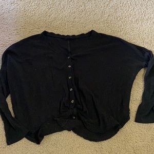 UO long sleeve tie shirt